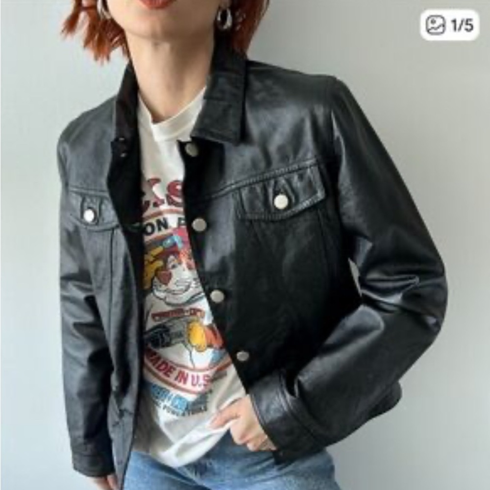 Tommy Hilfiger Black Leather Jacket